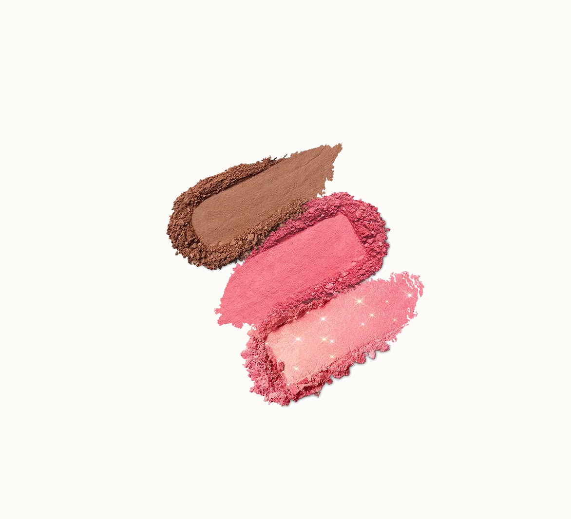 Multi finish trio blush & bronzer palette