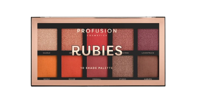 RUBIES | 10 SHADE EYESHADOW PALETTE