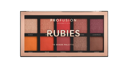 RUBIES | 10 SHADE EYESHADOW PALETTE