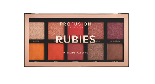 RUBIES | 10 SHADE EYESHADOW PALETTE