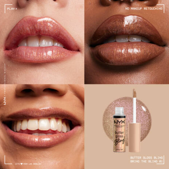 BUTTER GLOSS NON-STICKY LIP GLOSS (BLING)