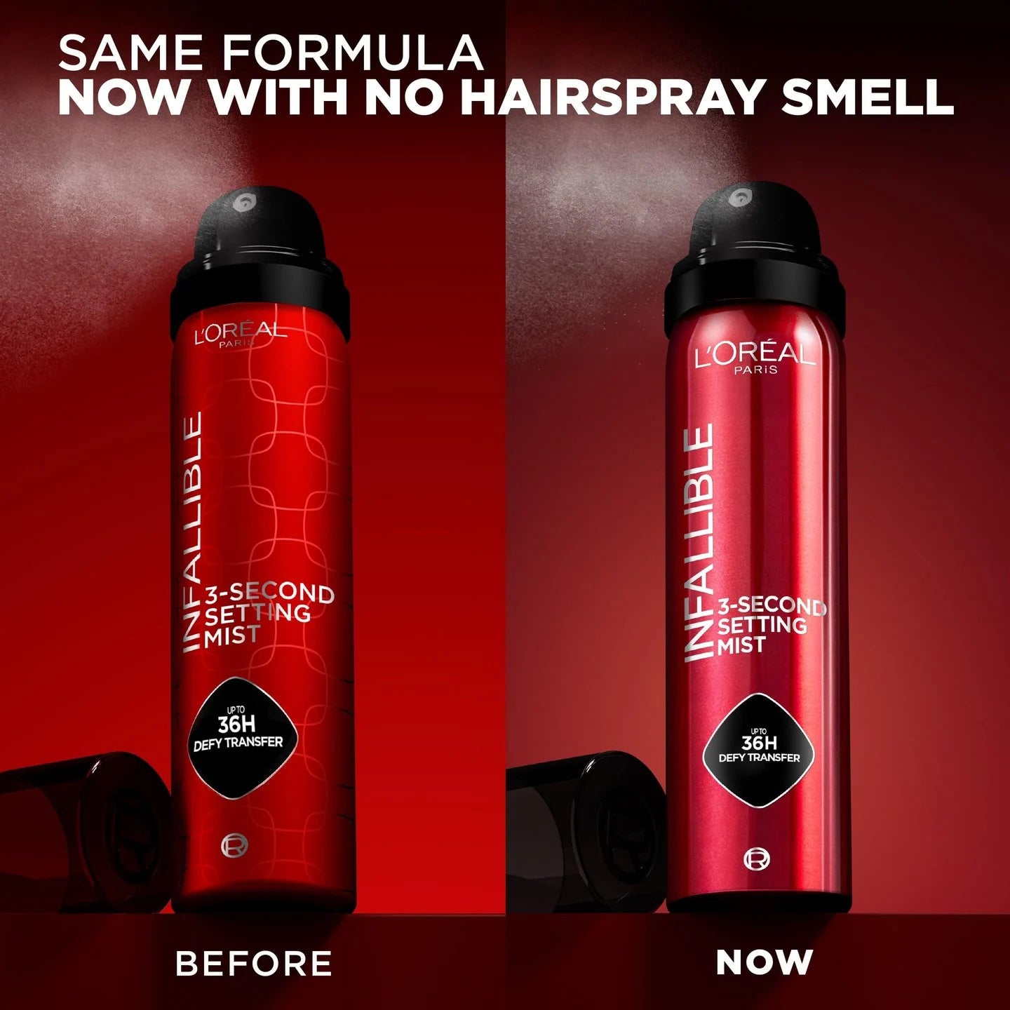 Infallible 3-Second Setting Mist With Microfine, up to 36H wear